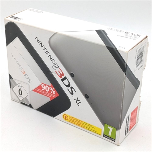 Nintendo 3DS XL - Silver and Black - Konsol - SNR SEF111958993 (B Grade) (Genbrug)